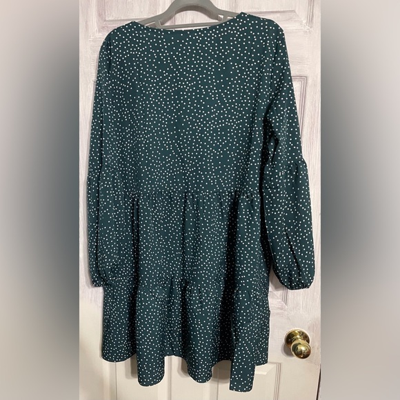 Amoretu Women’s Summer Tunic V Neck Flowy Swing Shift Dress - Picture 6 of 11